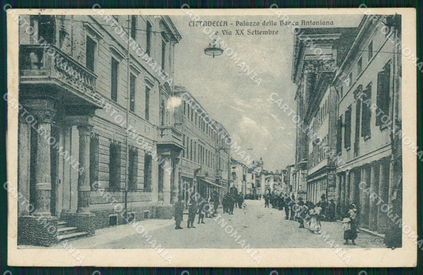 Padova Cittadella Banca Antoniana ABRASA cartolina QT1688 – fronte