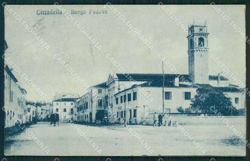Padova Cittadella Borgo Padova PIEGHINA cartolina QT1692 – fronte