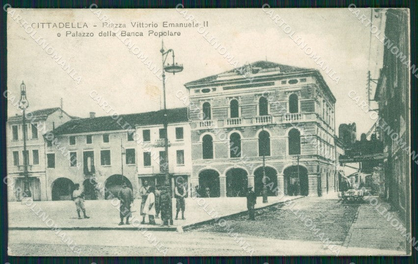 Padova Cittadella Banca Popolare PIEGHE cartolina QT1693 – fronte