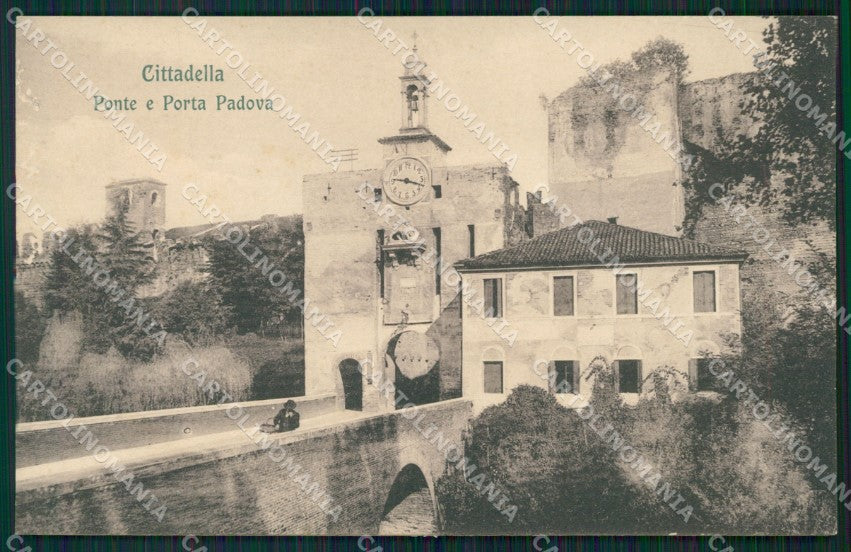 Padova Cittadella Porta Padova ABRASA cartolina QT1696 – fronte