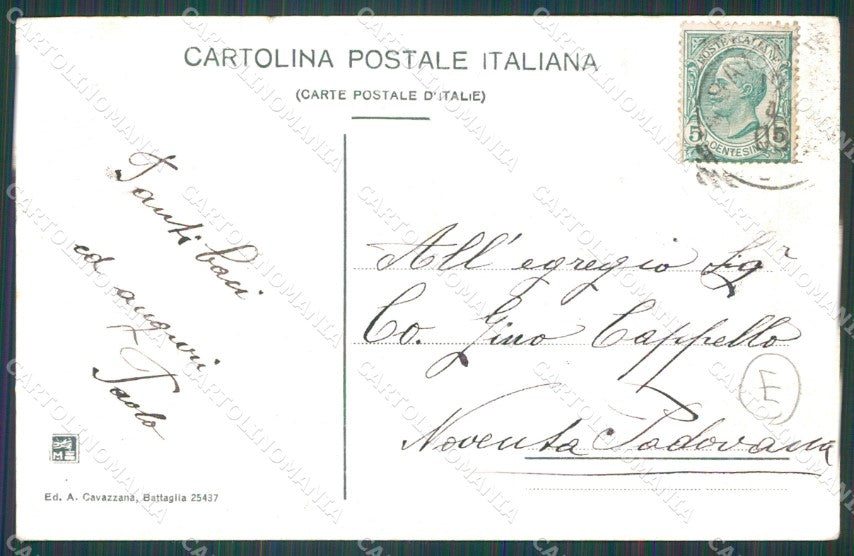 Padova Battaglia Terme cartolina QT1721 – retro