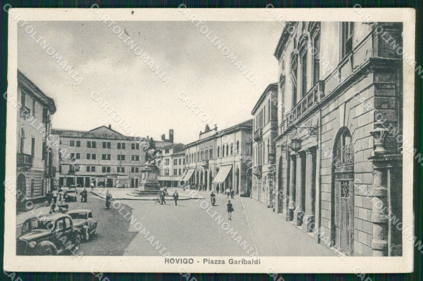 Rovigo Città Garibaldi Auto cartolina QT1734 – fronte