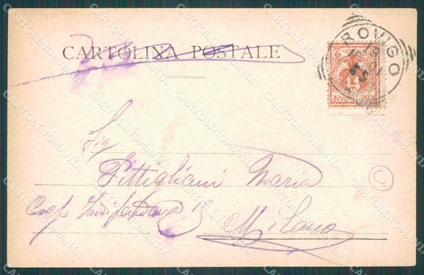 Rovigo Città Teatro Sociale cartolina QT1736 – retro