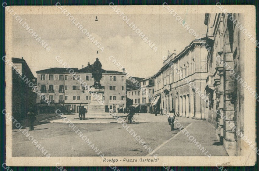 Rovigo Città Garibaldi PIEGA cartolina QT1737 – fronte