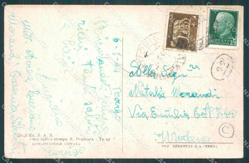 Rovigo Città Garibaldi PIEGA cartolina QT1737 – retro