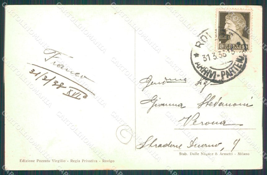 Rovigo Città Poste Foto cartolina QT1741 – retro