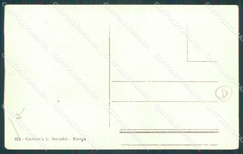 Rovigo Città PIEGA cartolina QT1749 – retro