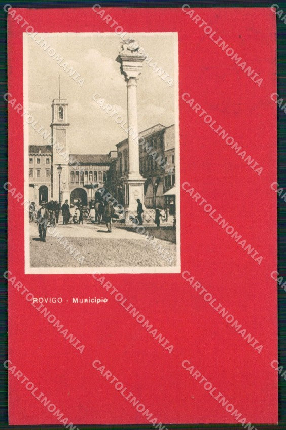 Rovigo Città Municipio cartolina QT1770 – fronte
