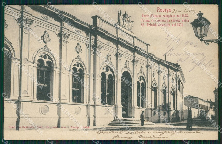 Rovigo Città Corte d'Assise cartolina QT1771 – fronte