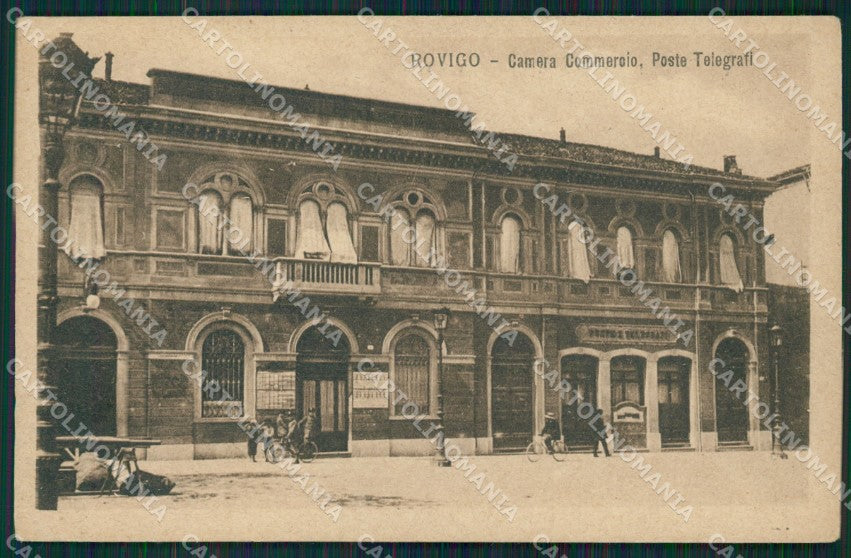 Rovigo Città Camera Commercio Poste cartolina QT1772 – fronte