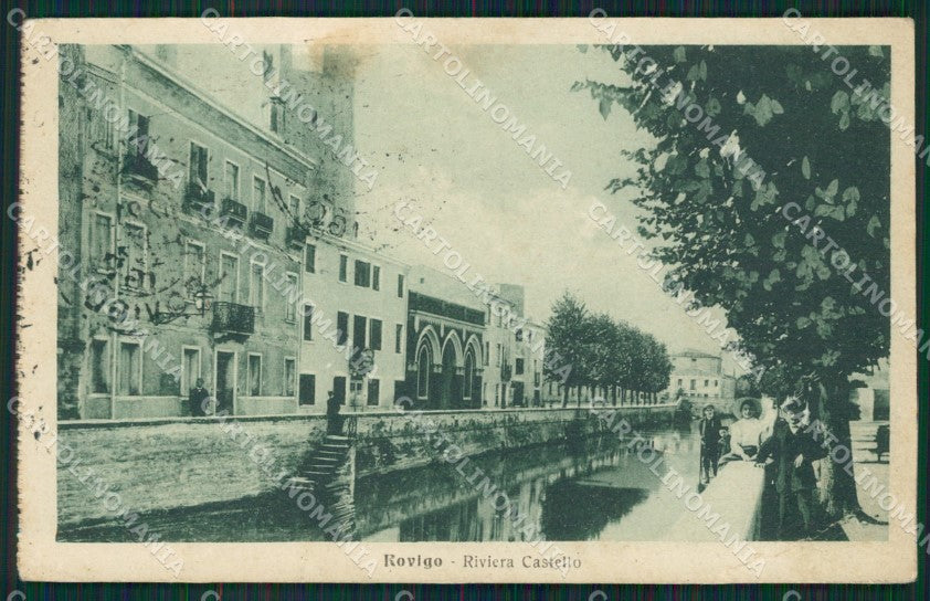 Rovigo Città PIEGA cartolina QT1774 – fronte