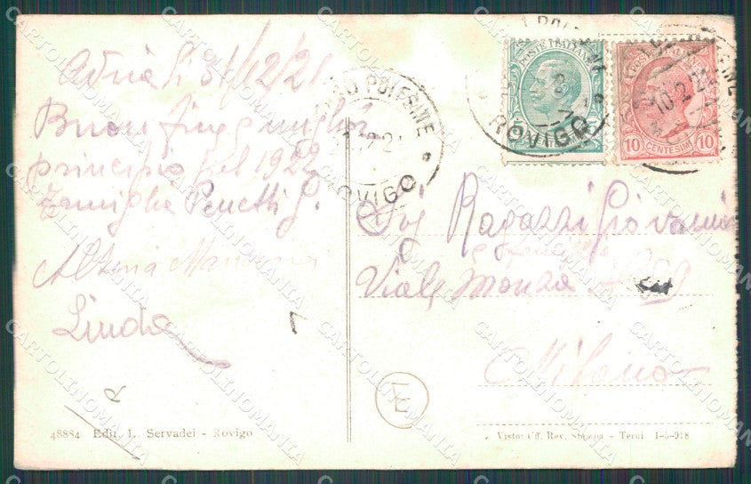 Rovigo Città PIEGA cartolina QT1774 – retro