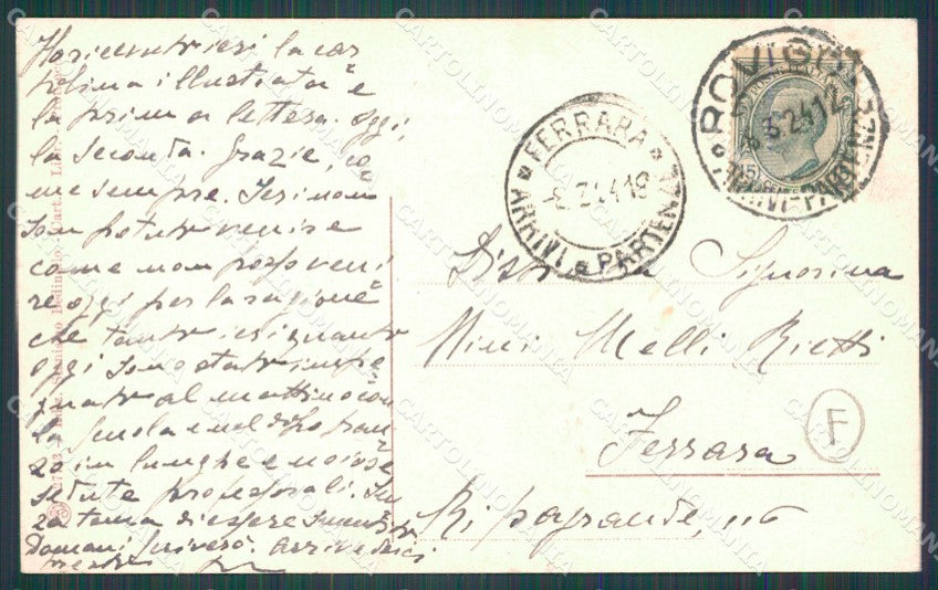 Rovigo Città Prefettura cartolina QT1780 – retro