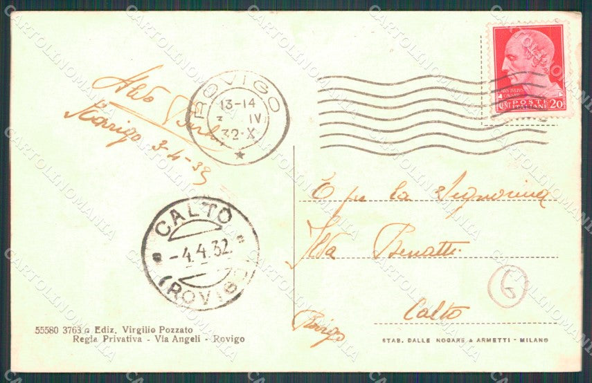Rovigo Città cartolina QT1785 – retro