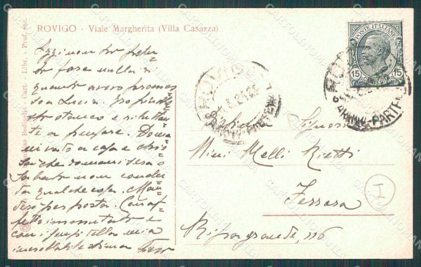 Rovigo Città cartolina QT1790 – retro