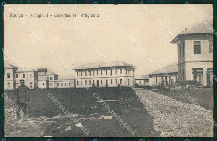 Rovigo Città Caserma PIEGA cartolina QT1793 – fronte