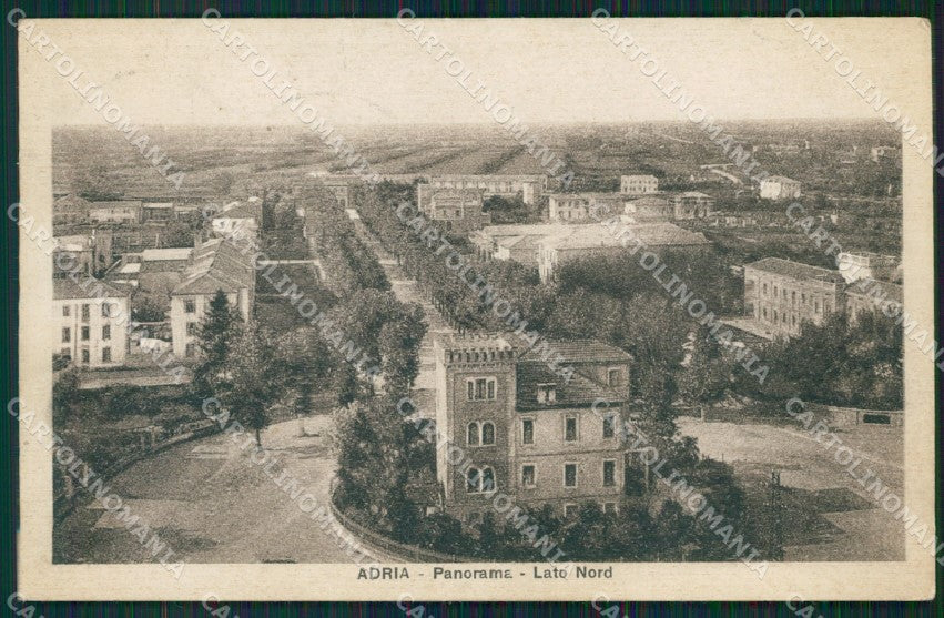 Rovigo Adria PIEGHE cartolina QT1796 – fronte
