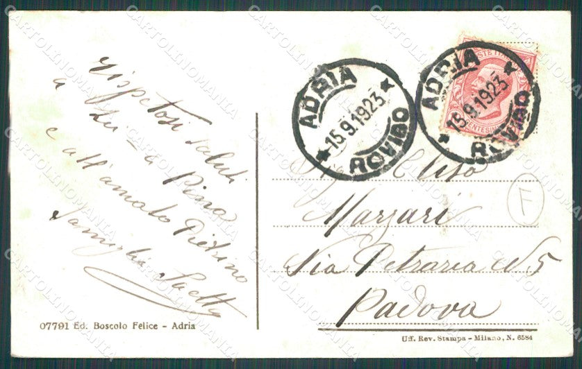Rovigo Adria cartolina QT1808 – retro