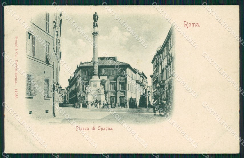 Roma Città Piazza di Spagna cartolina QT1821 – fronte