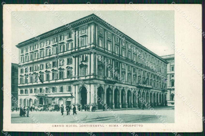 Roma Città Grand Hotel Continental PIEGA cartolina QT1822 – fronte