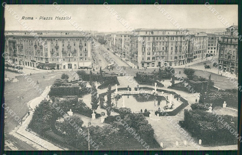 Roma Città Piazza Mazzini cartolina QT1860 – fronte