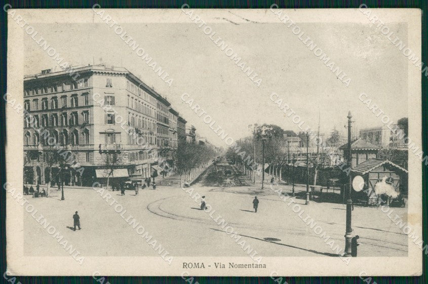 Roma Città Via Nomentana ABRASA cartolina QT1862 – fronte