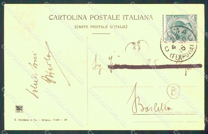 Roma Città Lungo Tevere Mellini cartolina QT1867 – retro
