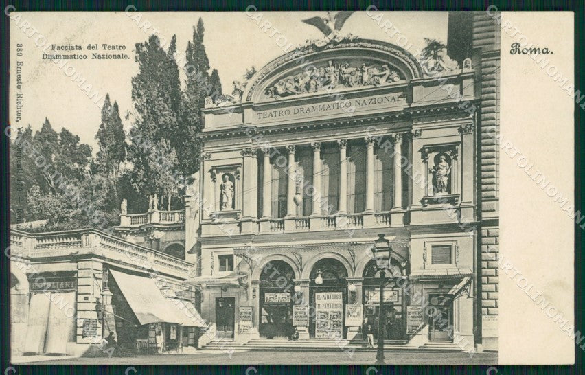 Roma Città Teatro Drammatico Nazionale ANGOLINO SCOLLATO cartolina QT1880 – fronte