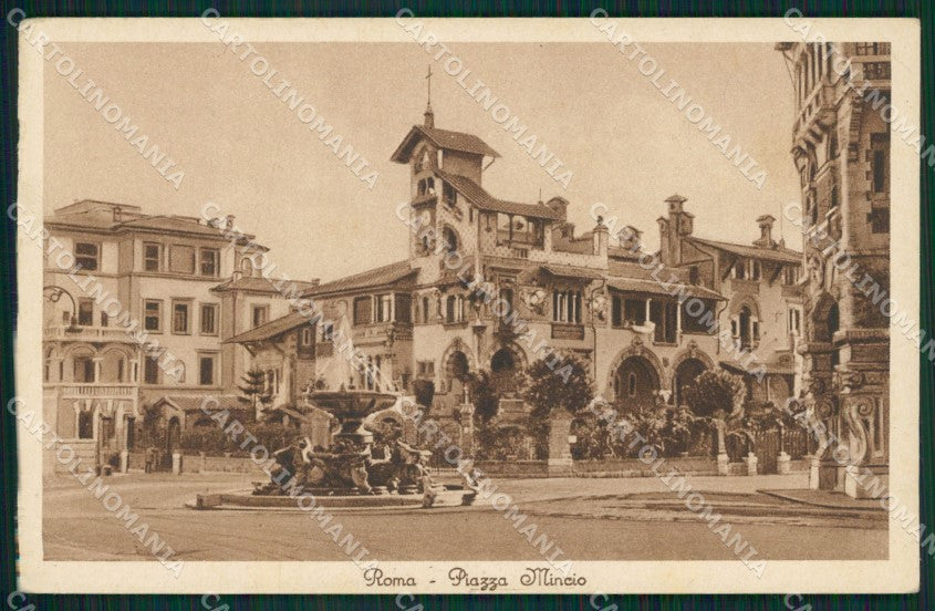 Roma Città Piazza Mincio PIEGA cartolina QT1888 – fronte