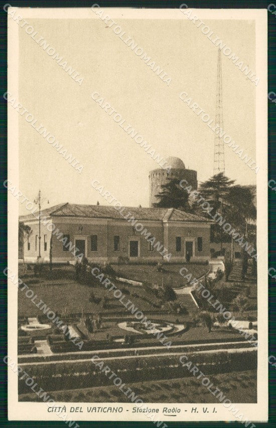 Roma Città del Vaticano Stazione Radio FORI cartolina QT1898 – fronte