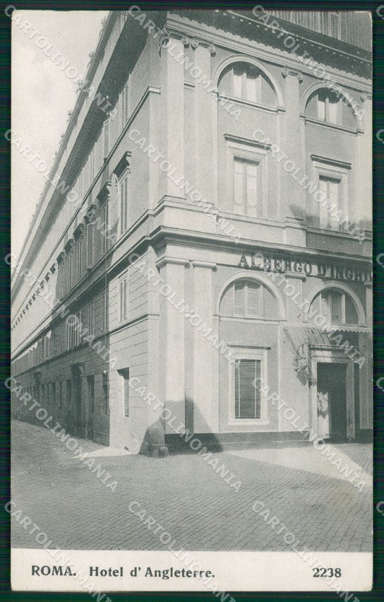 Roma Città Hotel d'Angleterre cartolina QT1905 – fronte