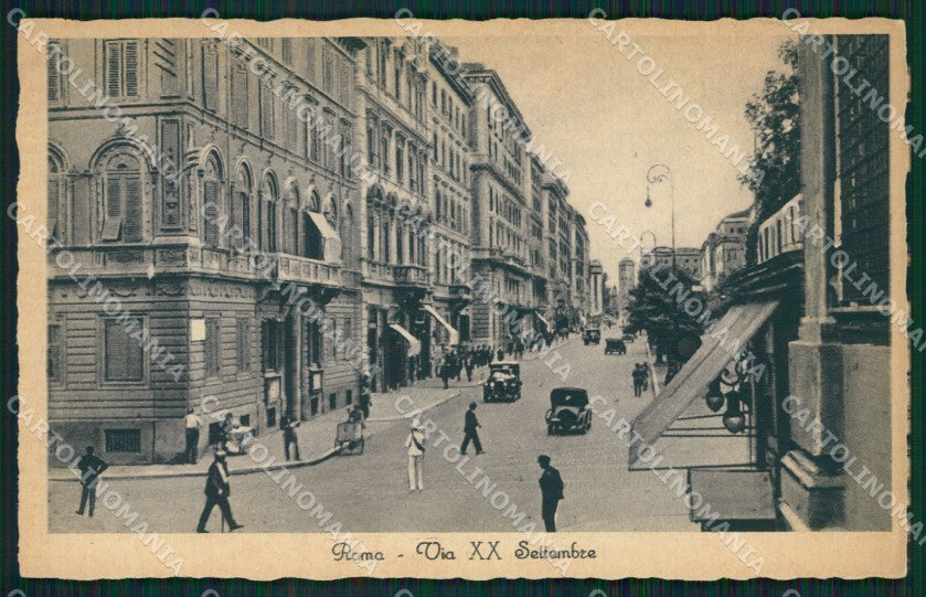 Roma Città Via XX Settembre cartolina QT1914 – fronte