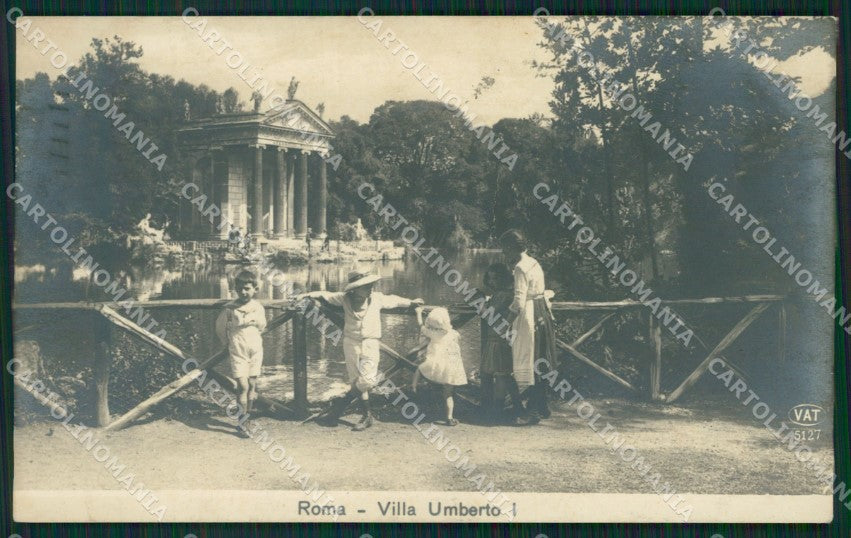 Roma Città Villa Umbero I Alterocca 5127 Foto cartolina QT1924 – fronte