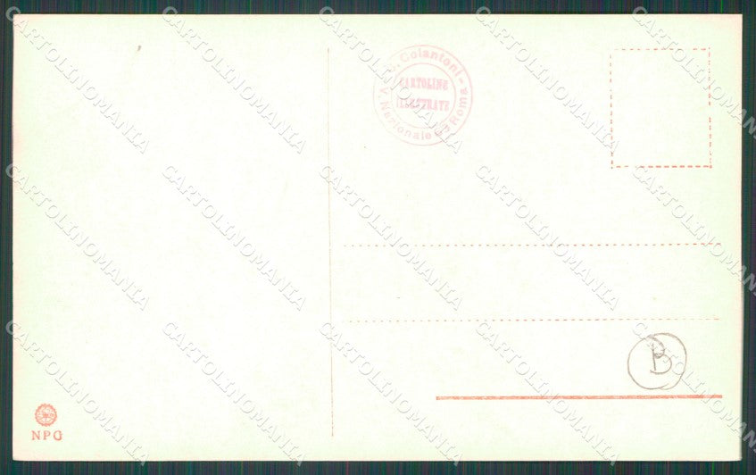 Roma Città Fontana delle Terme NPG Foto cartolina QT1933 – retro