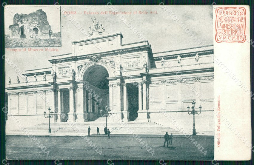 Roma Città Palazzo Esposizione Belle Arti cartolina QT1972 – fronte