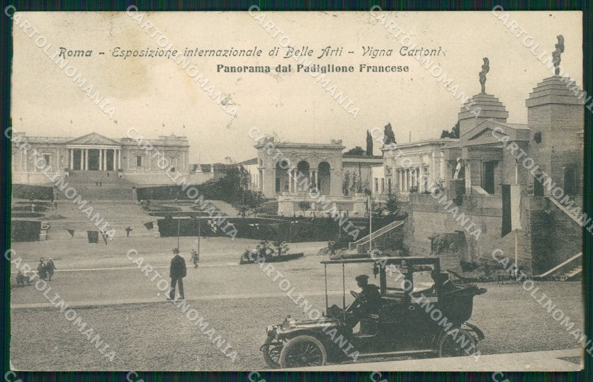 Roma Città Palazzo Esposizione Belle Arti Auto cartolina QT1973 – fronte