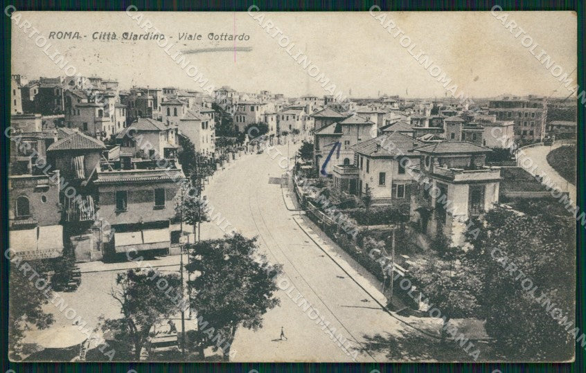 Roma Città Viale Gottardo cartolina QT2012 – fronte