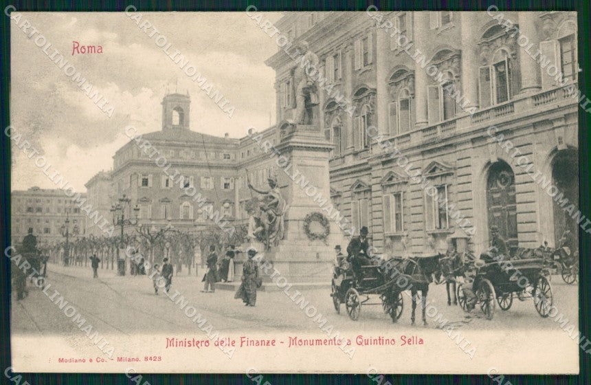 Roma Città Ministero delle Finanze Carrozze cartolina QT2034 – fronte