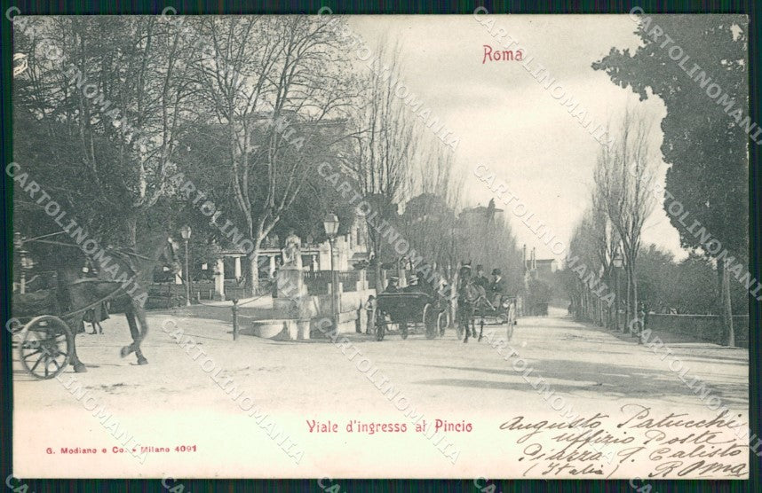 Roma Città Pincio cartolina QT2035 – fronte