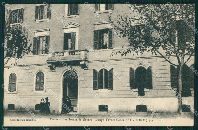 Roma Città Convento Lungo Tevere Cenci PIEGHINA cartolina QT2065 – fronte