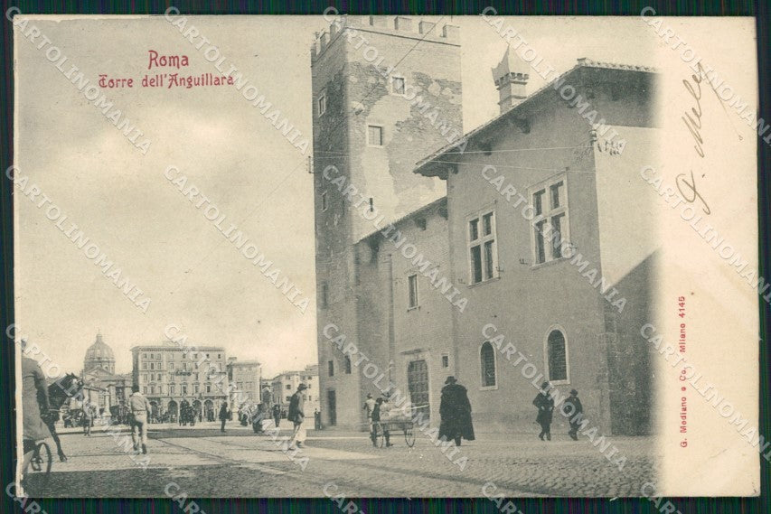 Roma Città Torre dell'Anguillara cartolina QT2077 – fronte