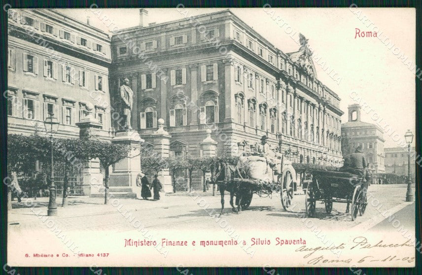Roma Città Ministero delle Finanze Carrozza cartolina QT2082 – fronte