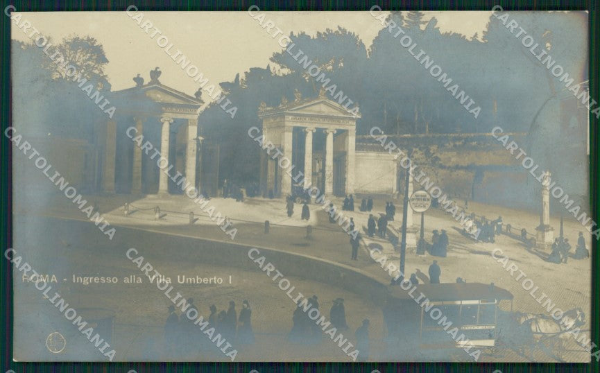 Roma Città Villa Umberto I Corriera Cavalli Alterocca 359 Foto cartolina QT2090 – fronte