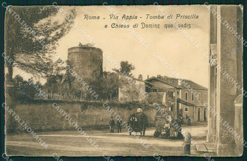 Roma Città Via Appia Tomba di Priscilla cartolina QT2100 – fronte