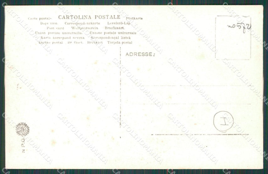 Roma Città Distretto Militare di Roma Militari NPG Foto cartolina QT2129 – retro