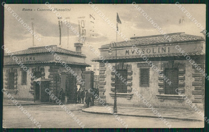 Roma Città Caserma Mussolini Militari cartolina QT2142 – fronte