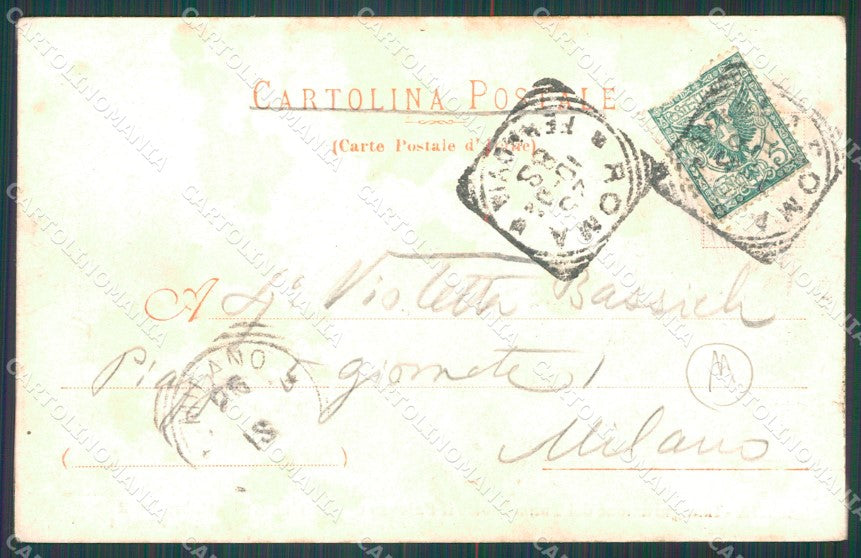 Roma Città Tunnel del Quirinale Inaugurazione 1902 cartolina QT2145 – retro