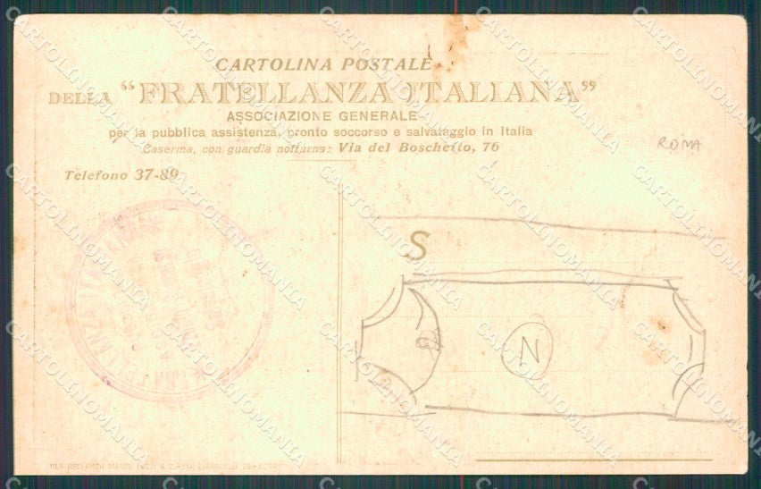 Roma Città Militari Genta PIEGHINE cartolina QT2148 – retro