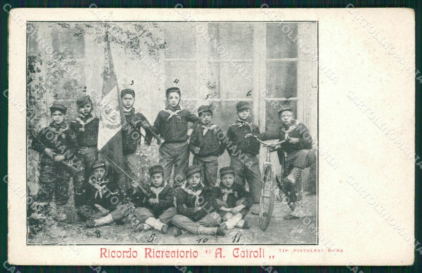 Roma Città Ricordo Ricreatorio Cairoli cartolina QT2151 – fronte