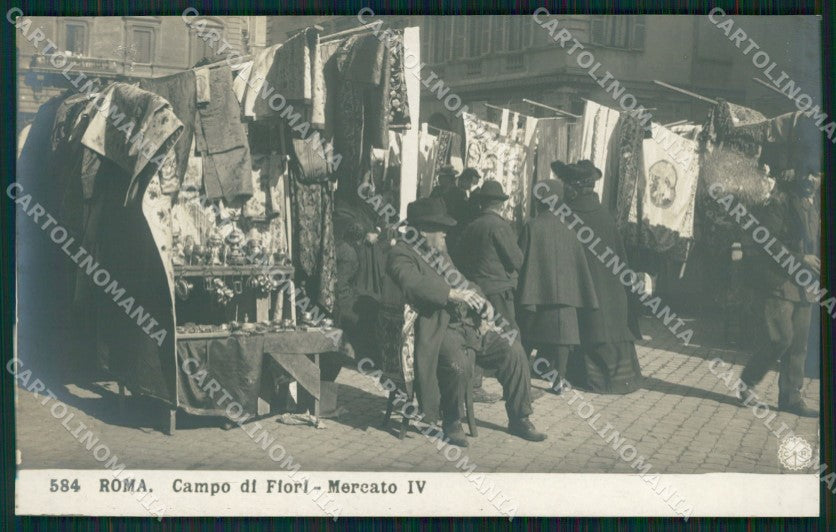 Roma Città Campo dei Fiori Mercato NPG Foto cartolina QT2164 – fronte